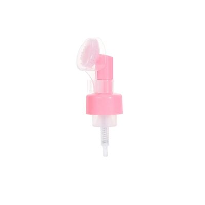42mm Plastic Silicone Brush Foam Pump Dispenser for Facial Soap and Cleansers