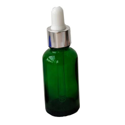 Groothandel Op maat gemaakte kleuren YB glazen essentiële oliefles met plastic drupper en zijdefilterdruk in 10 ml-100 ml capaciteit