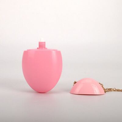 50 ml zonnebrandfles in eistijl met afneembare gouden ketting en aanpasbaar ontwerp voor cosmetische verpakkingen