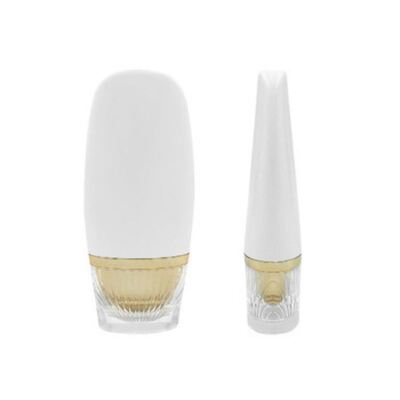 50 ml ovale vorm luxe goud zonnebrandcrème fles - High-End cosmetische plastic fles voor huidverzorging