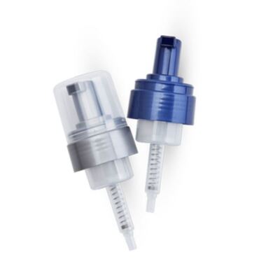 40 mm 42 mm volle-lichaam elektroplateerde schuimpomp dispensator met hoge schuimuitgang voor premium gezichtsreinigers