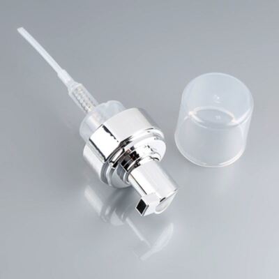 40 mm 42 mm volle-lichaam elektroplateerde schuimpomp dispensator met hoge schuimuitgang voor premium gezichtsreinigers