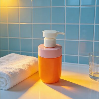 200 ml kristalhelder, breukbestendig, lichtgewicht cosmetisch PET-fles met lotionpomp voor huidverzorgingsverpakkingen