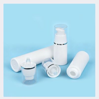 Groothandel 15 ml 30 ml 50 ml luchtloze pompflessen voor huidverzorging met OEM ODM aanpassing in voedsel PP