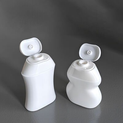 Flip Top Cap Design 40 ml 60 ml HDPE cosmetische fles met aanpasbare vormen voor shampoo en huidverzorging