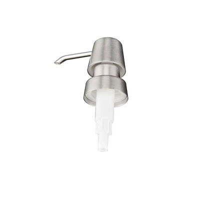 Duurzame 28 mm roestvrijstalen externe lotiondispenserpomp voor cosmetische flessen