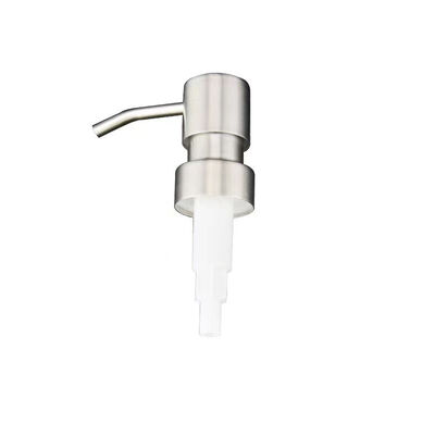 Duurzame 28 mm roestvrijstalen externe lotiondispenserpomp voor cosmetische flessen