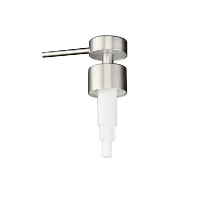 Duurzame 28 mm roestvrijstalen externe lotiondispenserpomp voor cosmetische flessen
