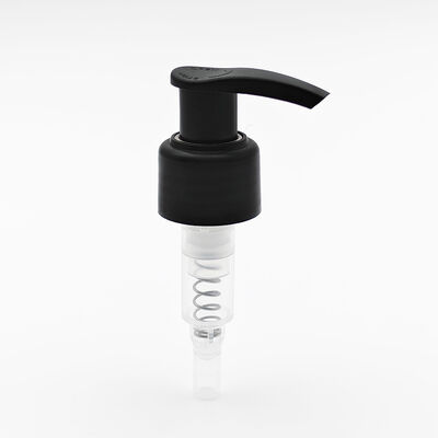 Groothandel Matte Black Lotion Pump met linker-rechts vergrendeling en aan-uit-functie voor cosmetische flessen