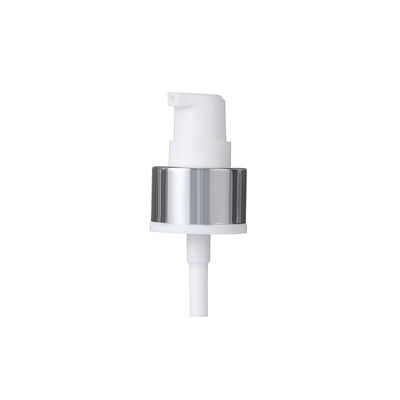 Cosmetische crème pomp met UV-bedrukking en schroefsluiting, kunststof lotionpomp met nekmaten 20/410 en 24/410