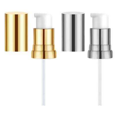 Aluminium-Plastic Anti-lek Crème Pomp Dispenser met Gouden Stempel voor Cosmetische Crème Pomp Flessen