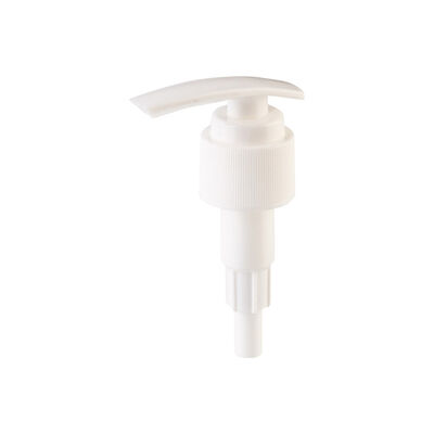 Witte Geribbelde Lotionpomp 24mm 28mm Plastic Lotionpomp Schroefbare Zeepdispenser Pomp voor Flessen