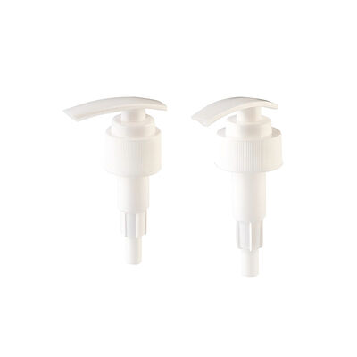 Witte Geribbelde Lotionpomp 24mm 28mm Plastic Lotionpomp Schroefbare Zeepdispenser Pomp voor Flessen