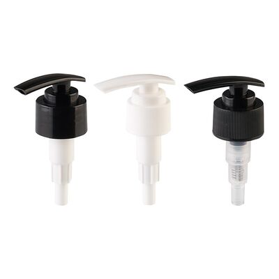 Witte Geribbelde Lotionpomp 24mm 28mm Plastic Lotionpomp Schroefbare Zeepdispenser Pomp voor Flessen