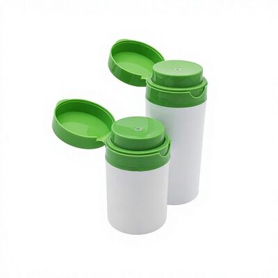 Wholesales 50g Plastic PP Cylinder Airless  Jar with Flip Top Cap