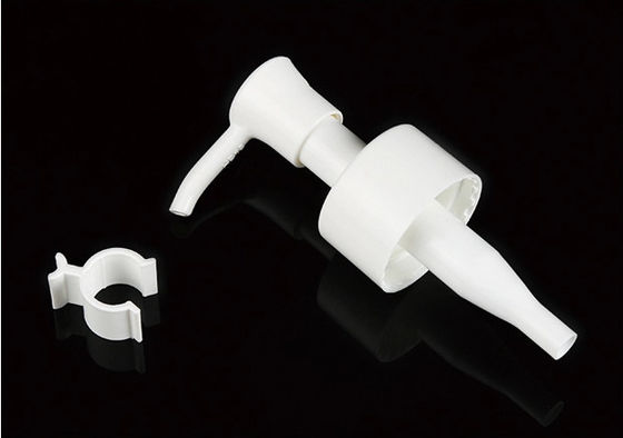 Aangepaste PP lotionpomp met clip voor huidverzorging 24/28mm
